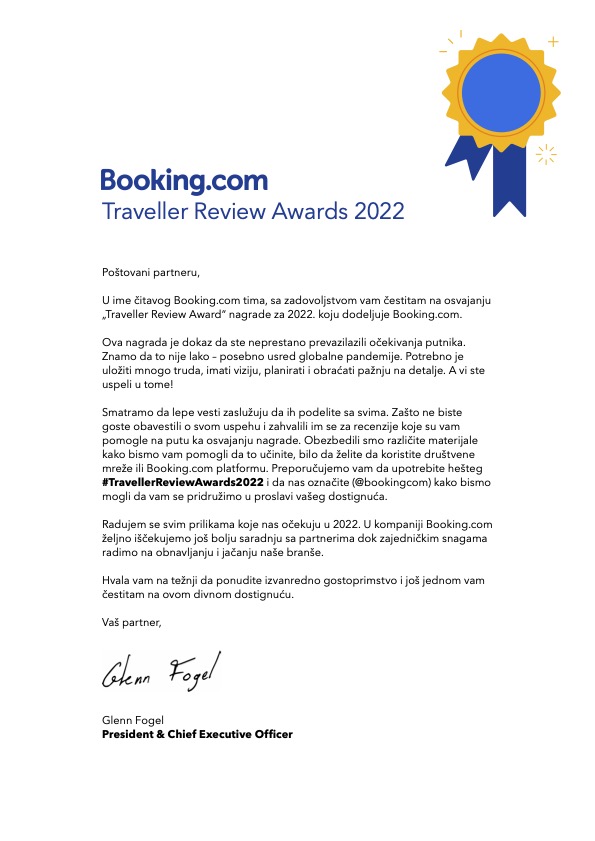 booking.com nagrada